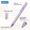 Twist Gel Ink Pens: Multicolor Medium Point 0.7mm 6ct Low Center of Gravity Rotatable Pen No Smear Silent Click Space Up Gel Galaxy